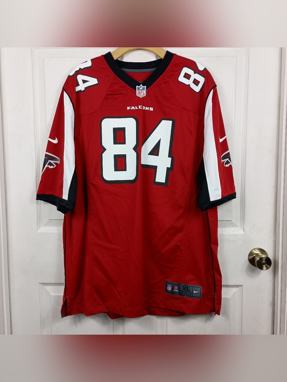Atlanta Falcons Roddy White Game Jersey XL Red Nike NFL Replica #84 Autographed